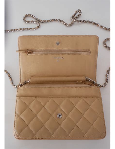 purseforum chanel beige wallet on chain